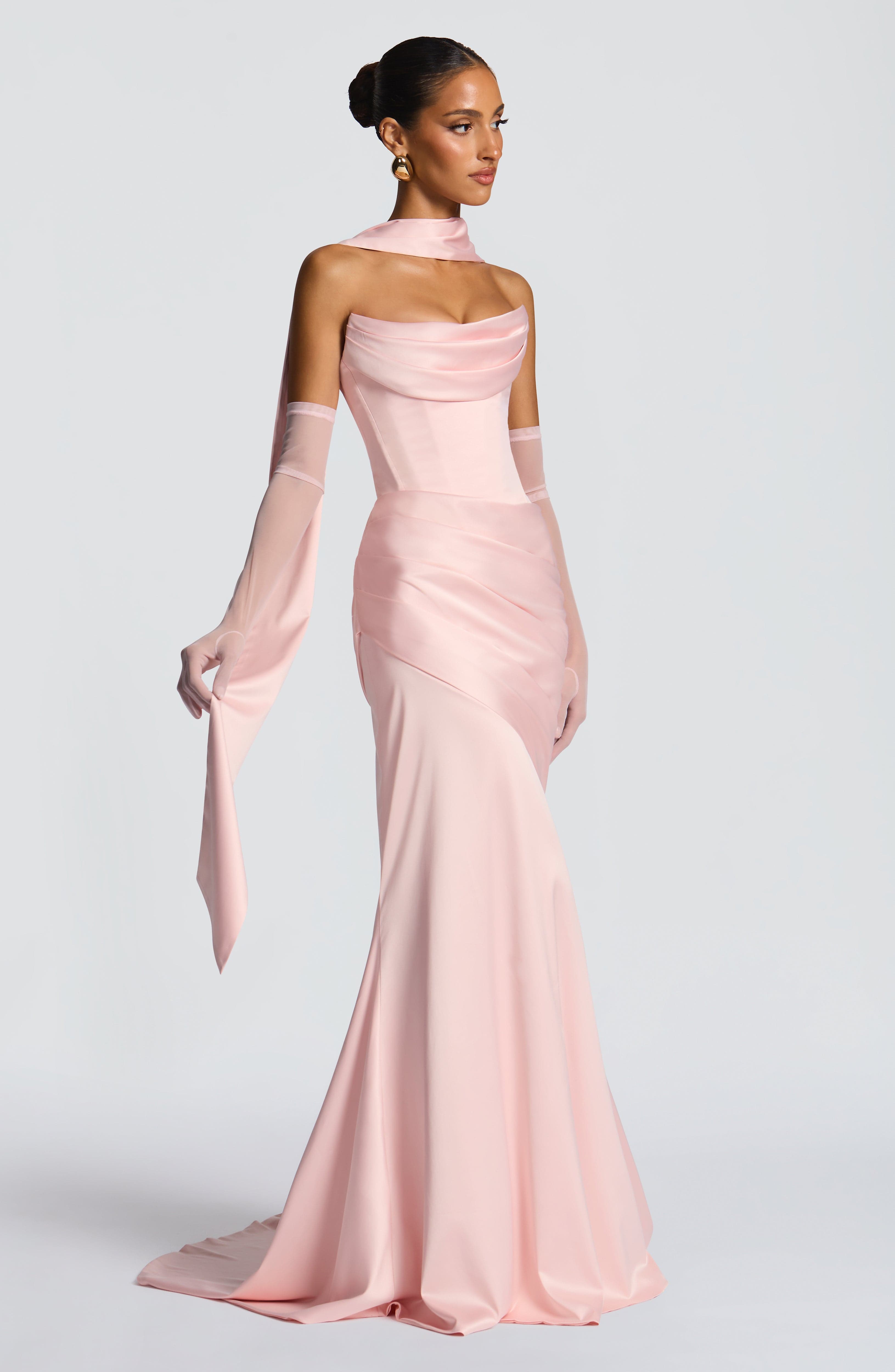 Mariabella Silk Scarf Blush main image 1