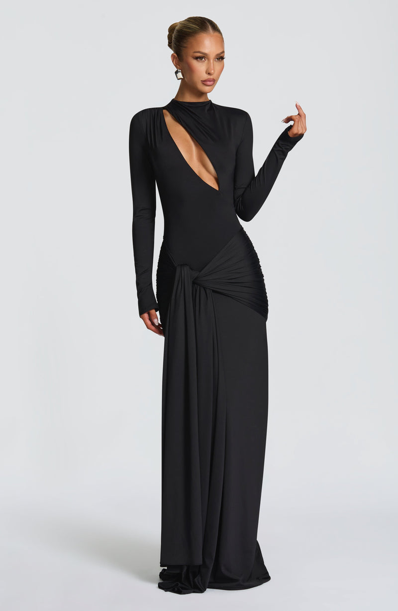 Babyboo Tahnee Maxi Dress in Black Size XS