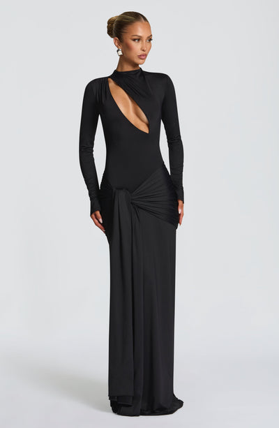 Tahnee Maxi Dress - Black | Babyboo Fashion