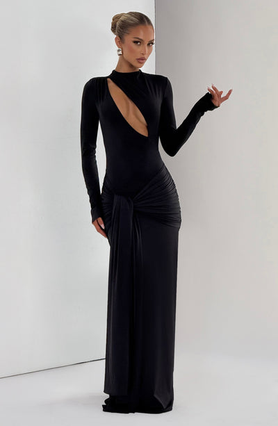 erica ha prom dress Tahnee Maxi Dress - Black | Babyboo Fashion