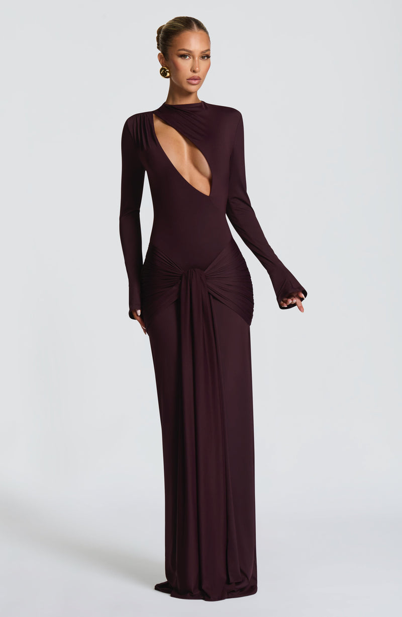 Tahnee Maxi Dress - Plum Dress Babyboo Fashion Premium Exclusive Design