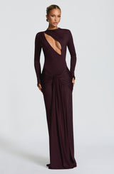 Tahnee Maxi Dress - Plum Dress Babyboo Fashion Premium Exclusive Design