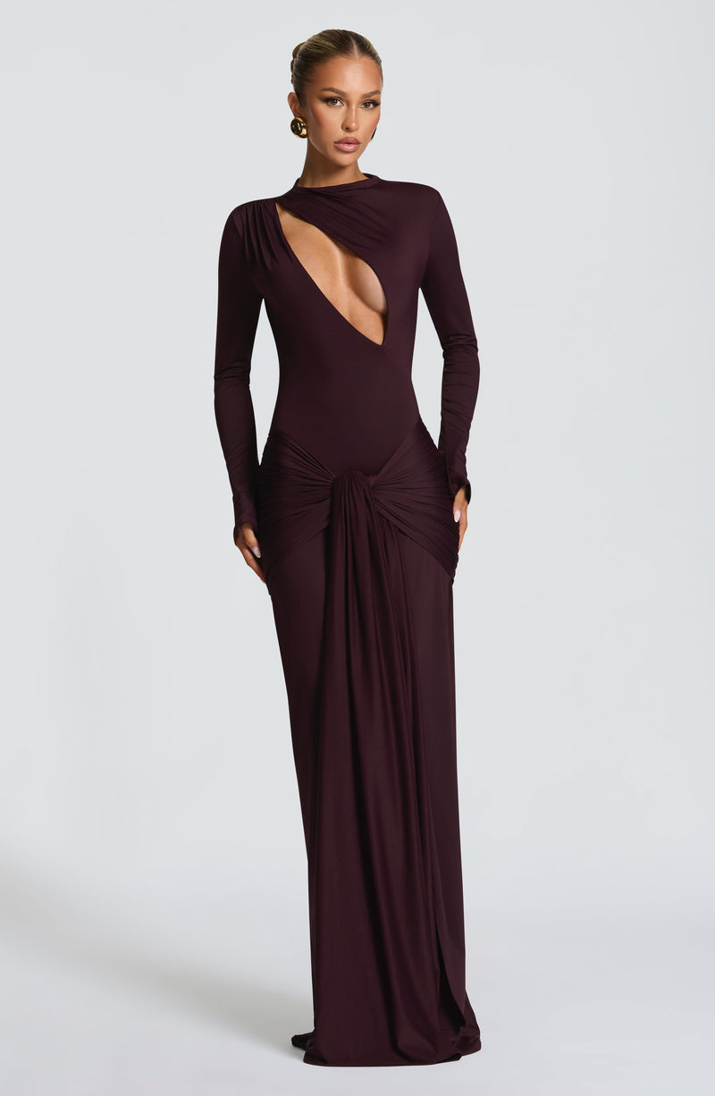 Tahnee Maxi Dress - Plum Dress Babyboo Fashion Premium Exclusive Design