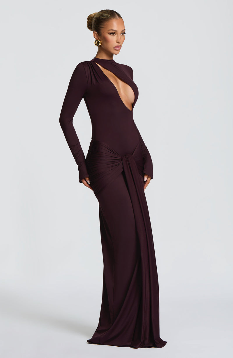 Tahnee Maxi Dress - Plum Dress Babyboo Fashion Premium Exclusive Design
