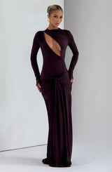 Tahnee Maxi Dress - Plum Dress Babyboo Fashion Premium Exclusive Design