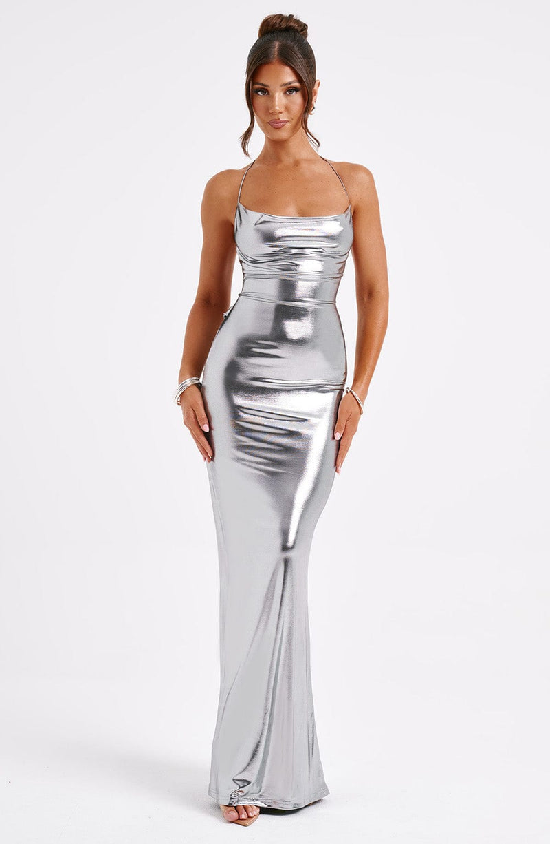 Talisa Maxi Dress - Gunmetal Dress XS Babyboo Fashion Premium Exclusive Design