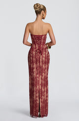 Tamara Maxi Dress - Burgundy Dress Babyboo Fashion Premium Exclusive Design