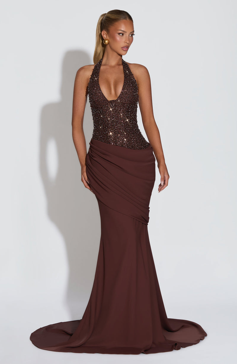 Taylor Gown - Plum Brown Taylor Gown - Plum Brown