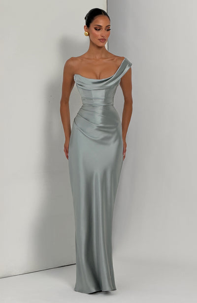 Sage Maxi Dress - Thalassa Maxi Dress by Babyboo Fashion