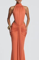 Thekla Maxi Dress - Burnt Orange Dress Babyboo Fashion Premium Exclusive Design