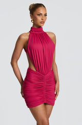 Thekla Mini Dress - Raspberry Dress Babyboo Fashion Premium Exclusive Design