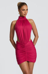 Thekla Mini Dress - Raspberry Dress XS Babyboo Fashion Premium Exclusive Design
