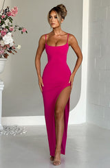 Tiarne Maxi Dress - Hot Pink Dress Babyboo Fashion Premium Exclusive Design