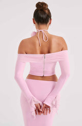 Tilli Floral Neck Tie - Pink Accessories ONE SIZE Babyboo Fashion Premium Exclusive Design