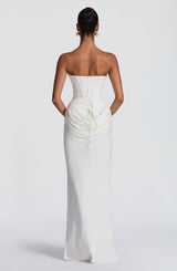 Tindra Maxi Dress - Ivory Dress Babyboo Fashion Premium Exclusive Design