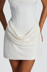 Tindra Mini Dress - Ivory Dress Babyboo Fashion Premium Exclusive Design