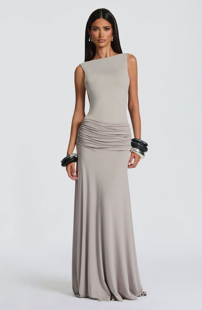 Buy Grey Bodysuit - Tori Bodysuit in Light Grey