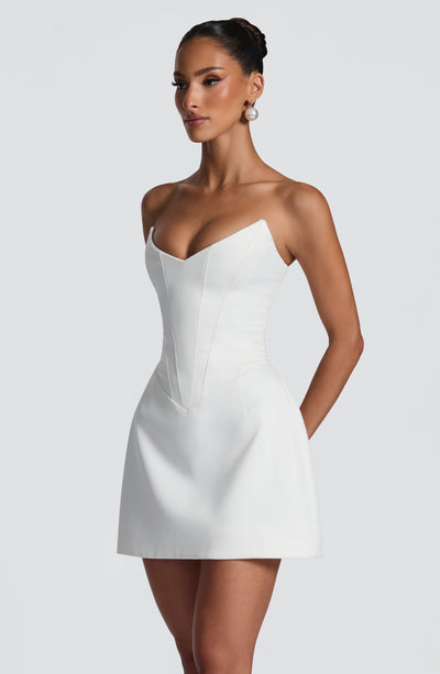 white christmas dresses White Mini Dress - Torin Mini Dress - Ivory