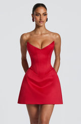 Torin Mini Dress - Red Dress Babyboo Fashion Premium Exclusive Design