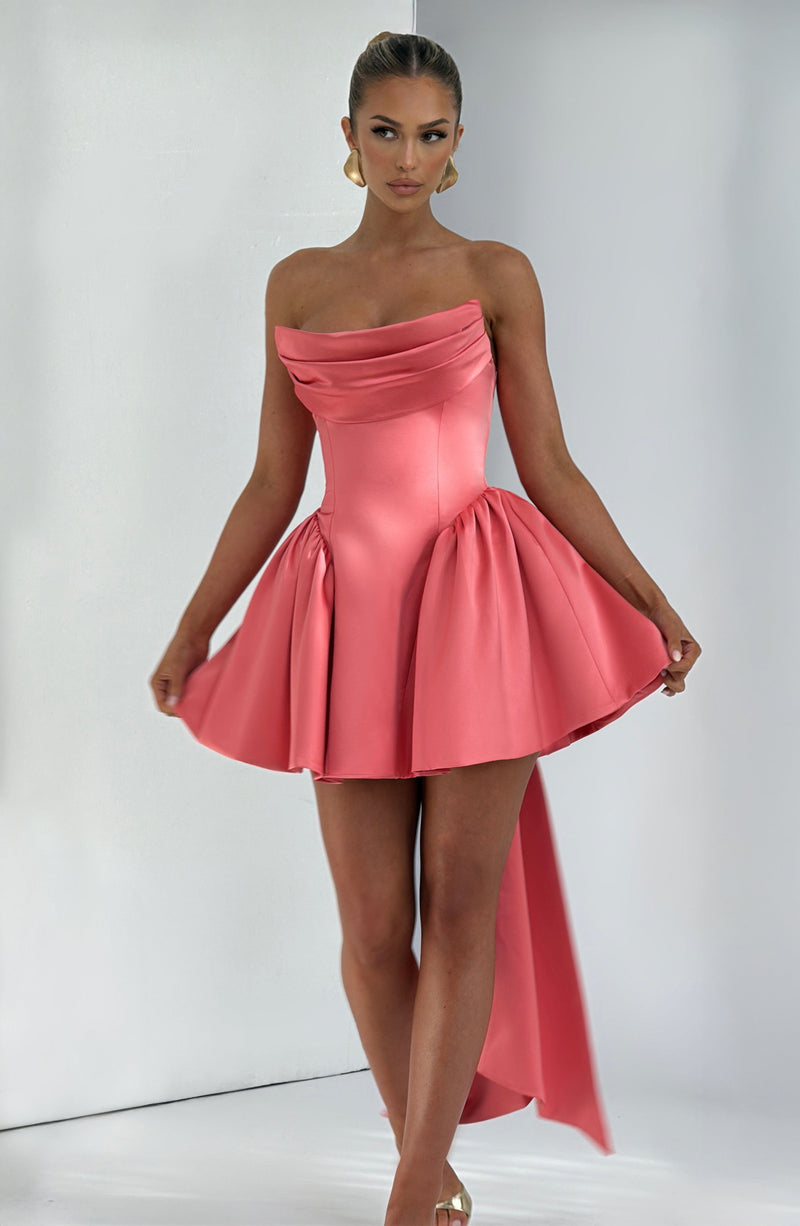 Trinity Mini Dress - Coral Pink Trinity Mini Dress - Coral Pink