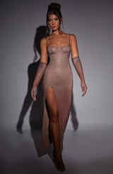 Trixie Maxi Dress - Sparkle Ombre Print Dress Babyboo Fashion Premium Exclusive Design