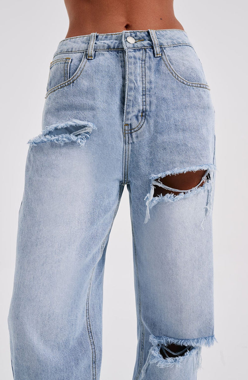 Tropez Pant - Blue Wash Pants Babyboo Fashion Premium Exclusive Design