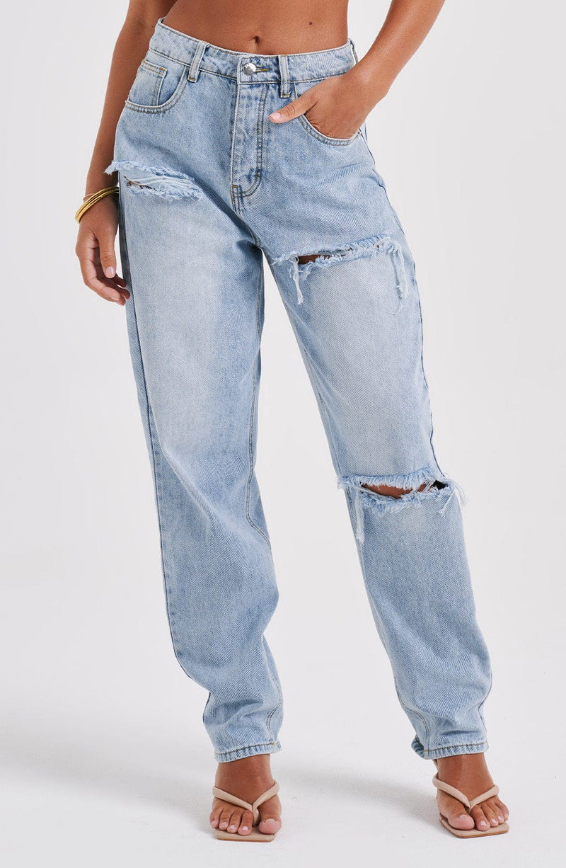 Tropez Pant - Blue Wash Pants Babyboo Fashion Premium Exclusive Design