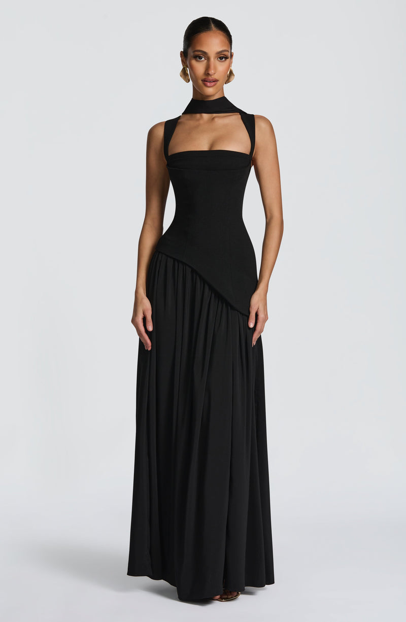 tallulah maxi dress Babyboo Tullulah in Black Size L Black Suede Shoes Vegan Leather Skirt The Tullulah Maxi Dress Size:M (15.5 US)