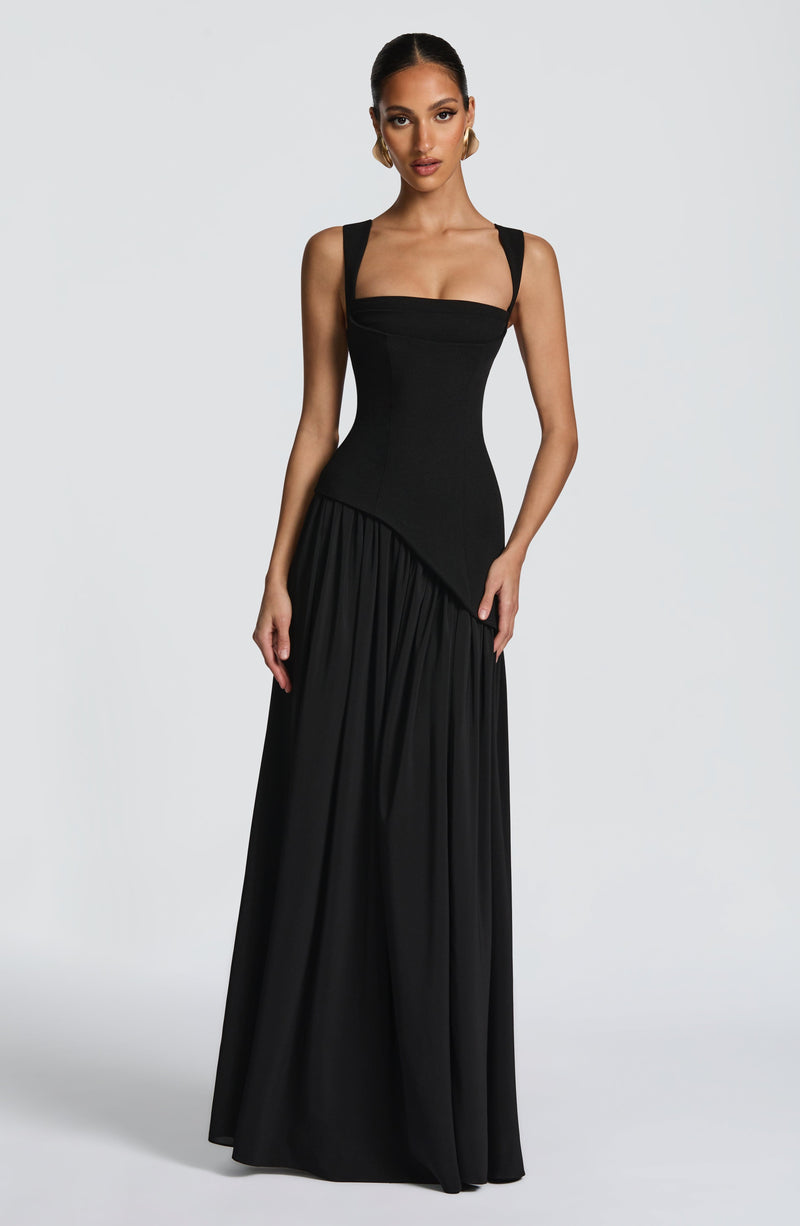 babyboo black dress Tullulah Maxi Dress - Black | Babyboo Fashion