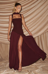 Tullulah Maxi Dress - Cherry Lacquer Dress Babyboo Fashion Premium Exclusive Design