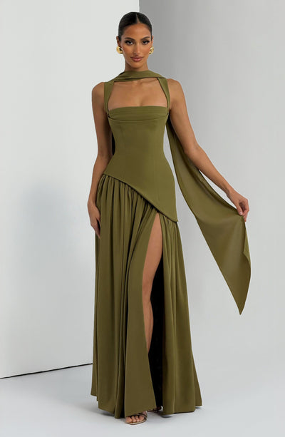 long green flowy dress Tullulah Maxi Dress