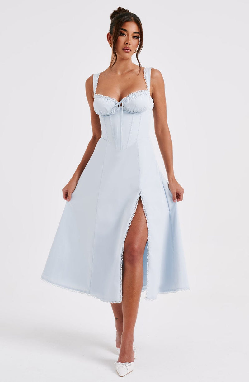 Ulrika Midi Dress - Blue Babyboo Fashion Ulrika Midi Dress - Blue Babyboo Fashion