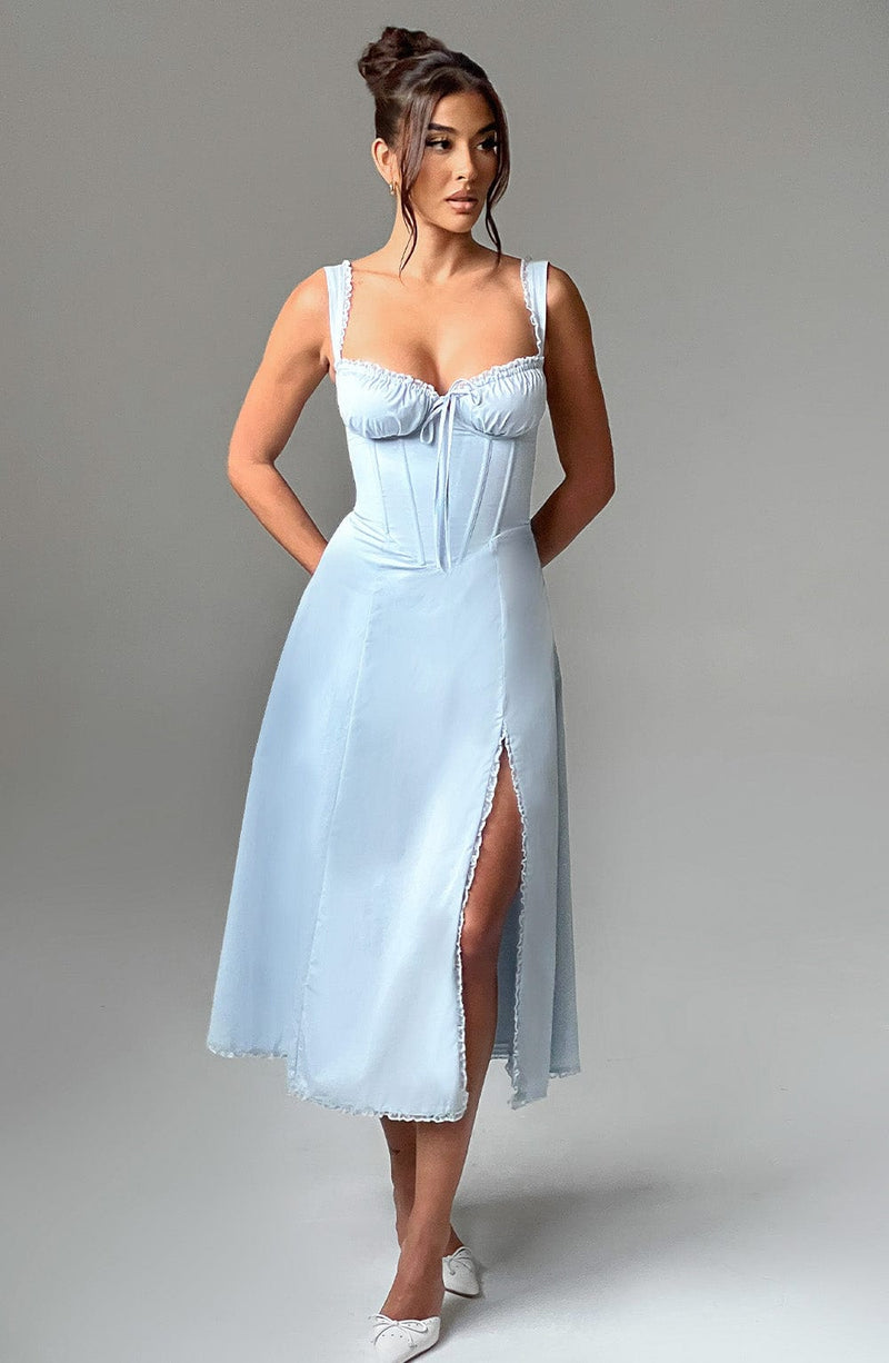 Ulrika Midi Dress - Blue Babyboo Fashion Ulrika Midi Dress - Blue Babyboo Fashion
