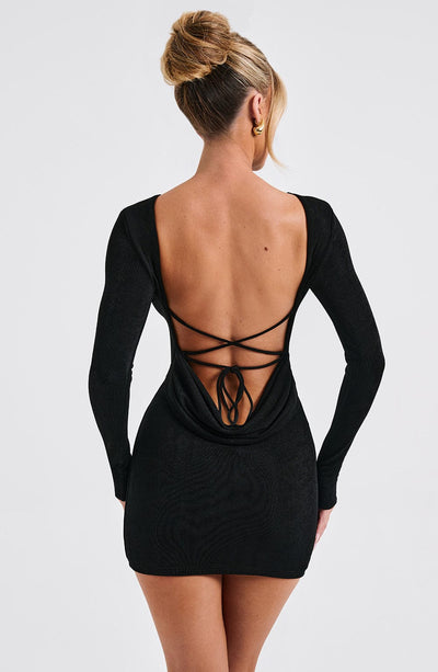 Una Mini Dress - Black Dress Babyboo Fashion Premium Exclusive Design