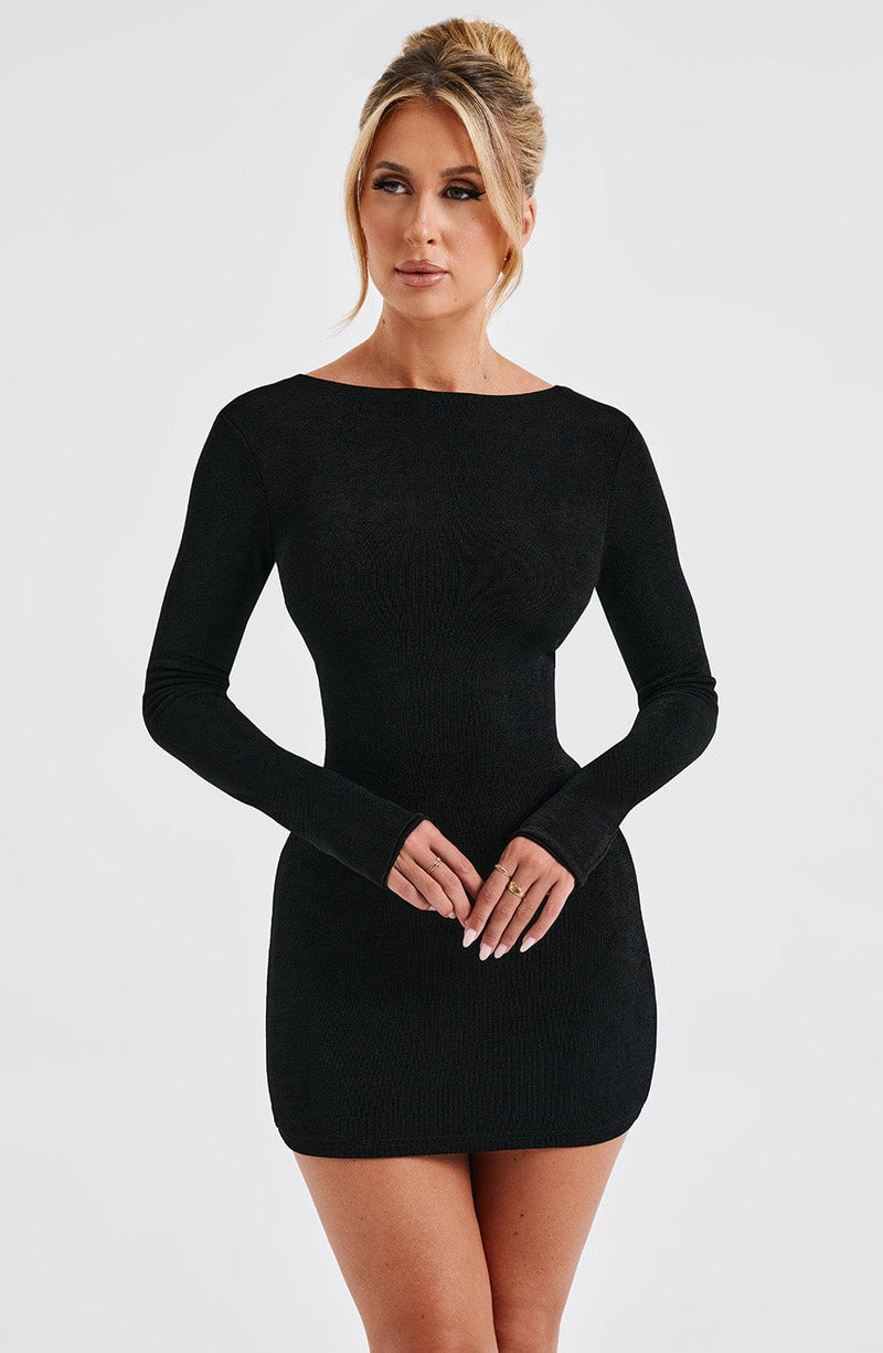 Una Mini Dress - Black Dress Babyboo Fashion Premium Exclusive Design