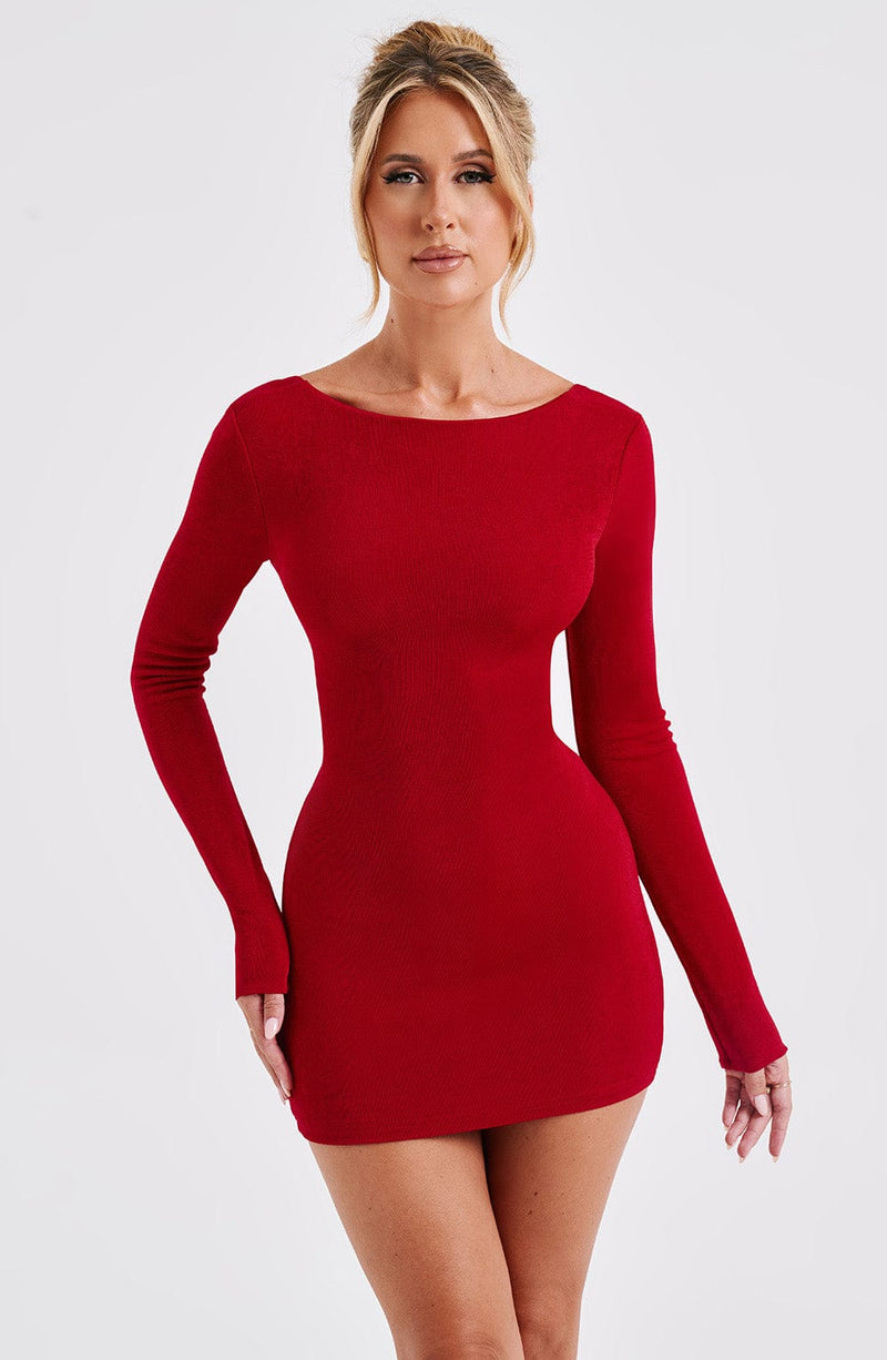 Una Mini Dress - Red Dress XS Babyboo Fashion Premium Exclusive Design