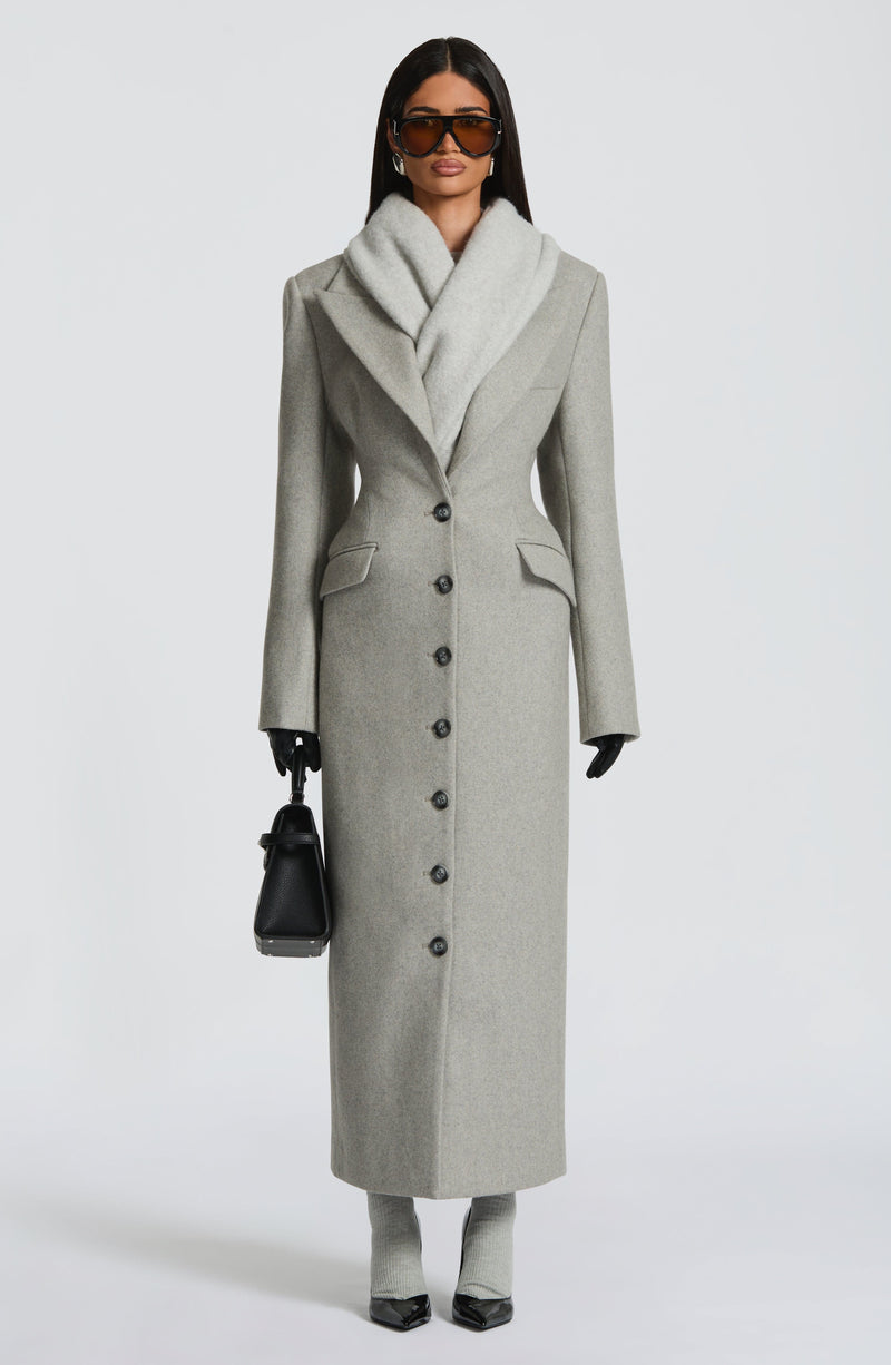 Ursula Light Grey Coat, L Ursula Light Grey Coat, L