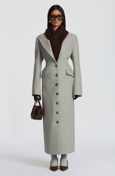 Ursula Light Grey Coat, L Ursula Light Grey Coat, L