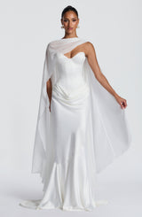 Vaila Gown - Ivory Dress Babyboo Fashion Premium Exclusive Design