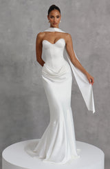 Vaila Gown - Ivory Dress Babyboo Fashion Premium Exclusive Design