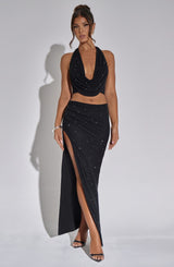 Val Maxi Skirt - Black Skirt Babyboo Fashion Premium Exclusive Design