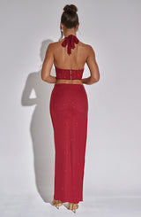 Val Maxi Skirt - Red Skirt Babyboo Fashion Premium Exclusive Design