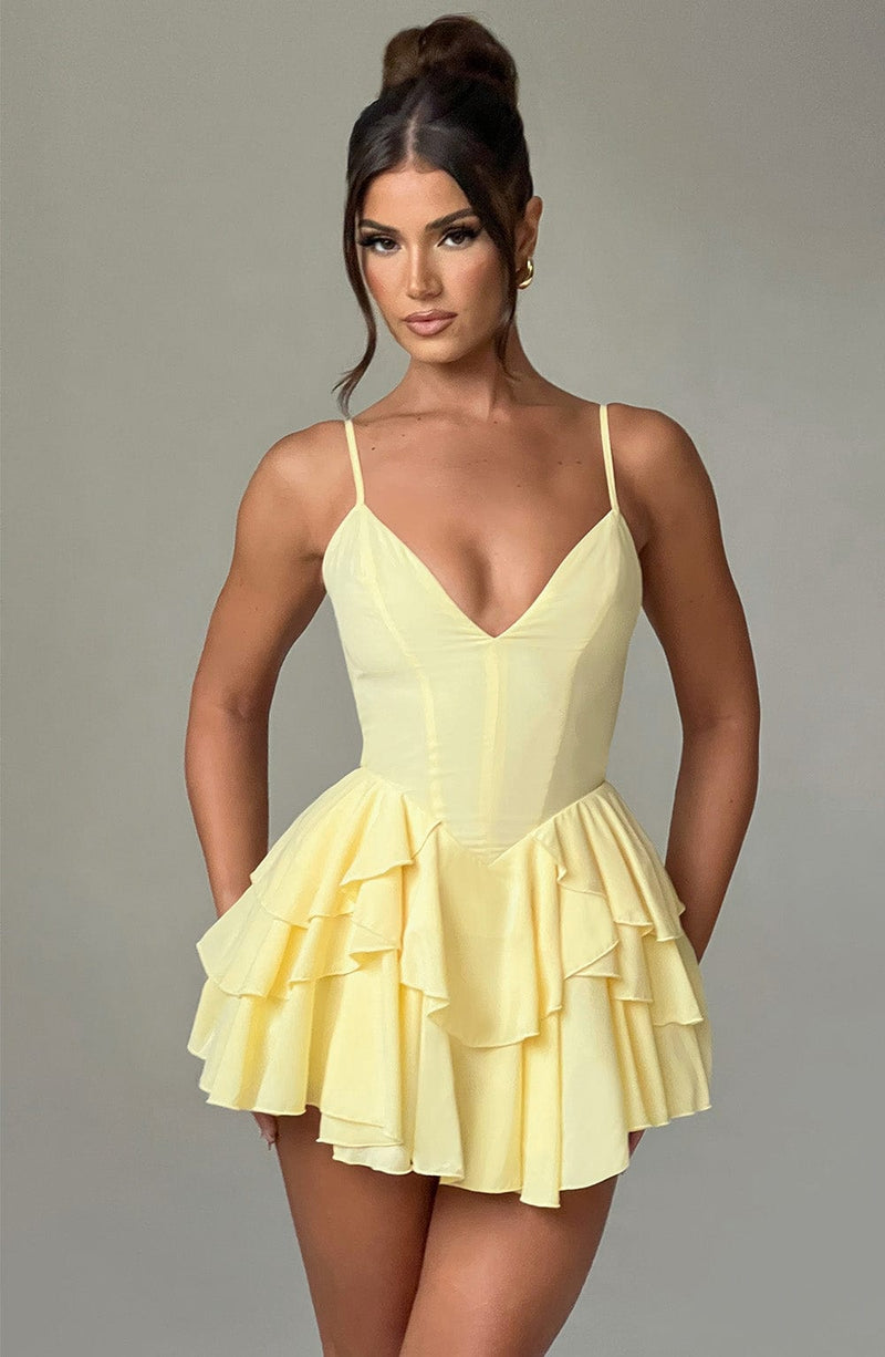 Veena Playsuit - Lemon Playsuit Babyboo Fashion Premium Exclusive Design