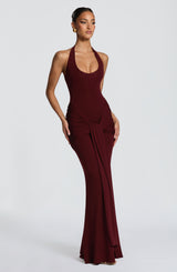 Veneda Maxi Dress - Cherry Lacquer Dress Babyboo Fashion Premium Exclusive Design