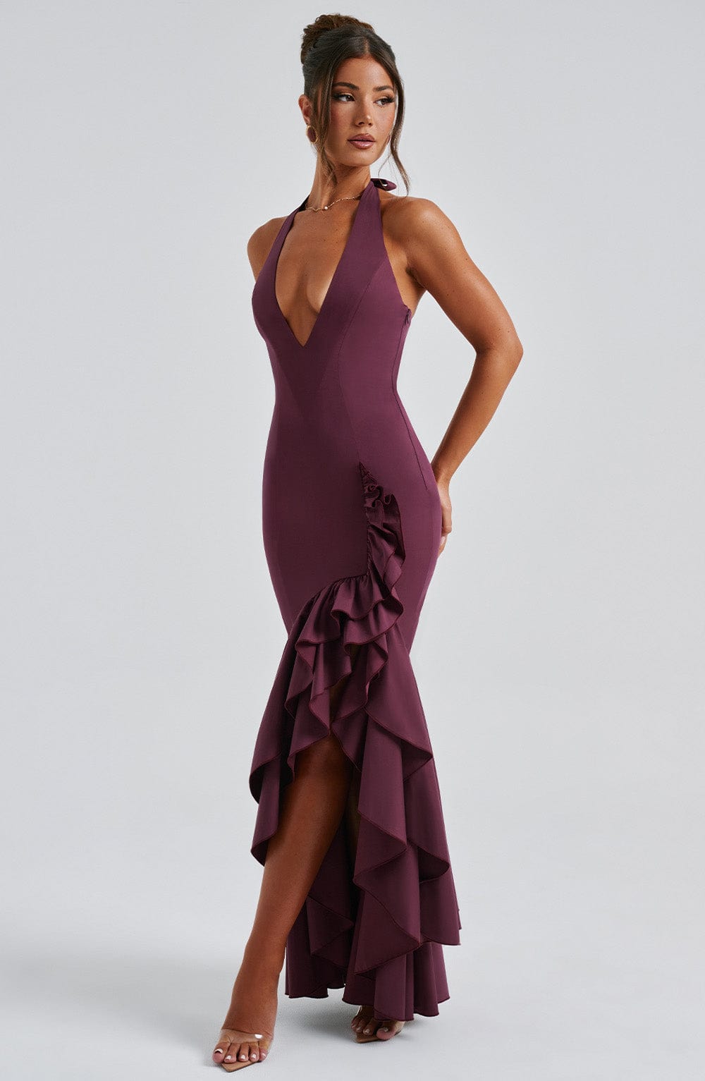 Vixen Maxi Dress - Cherry Lacquer