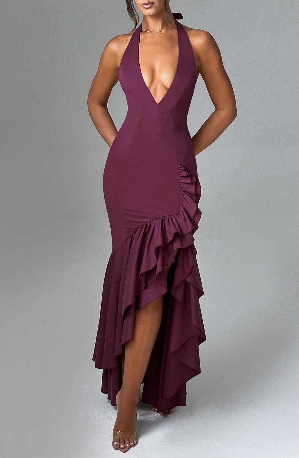Bella Maxi Dress - Cherry Lacquer