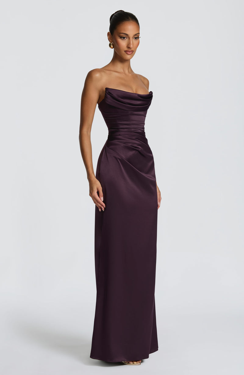 Buy Vessa Maxi Dress - Plum | Babyboo Fashion