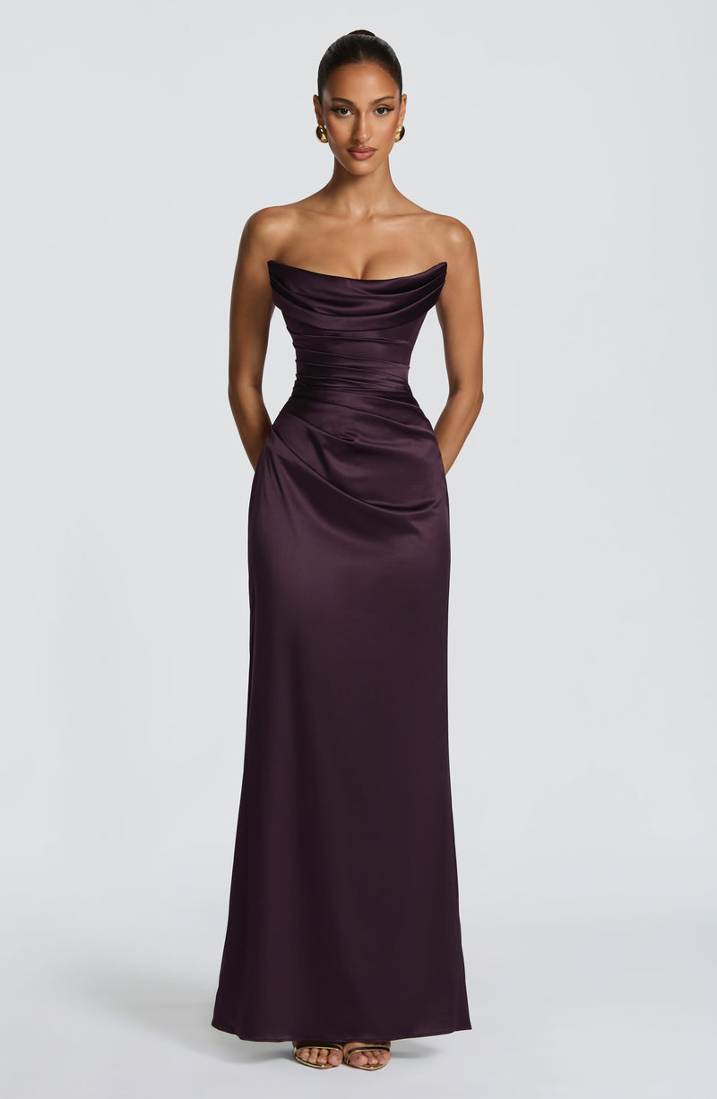 Buy Vessa Maxi Dress - Plum Buy Vessa Maxi Dress - Plum