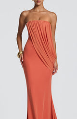 Vienna Maxi Dress - Burnt Orange Dress Babyboo Fashion Premium Exclusive Design