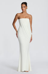 Vienna Maxi Dress - Ivory Dress Babyboo Fashion Premium Exclusive Design